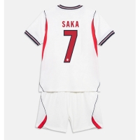 Camiseta Inglaterra Bukayo Saka #7 Primera Equipación Replica Mundial 2026 para niños mangas cortas (+ Pantalones cortos)